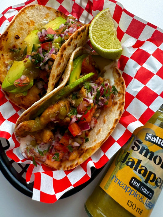 Chicken Tacos w/ Smokey Jalapeño Sauce